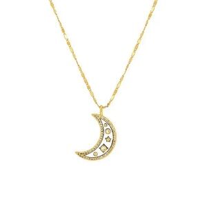 Sequin Aura Moon Talisman Necklace